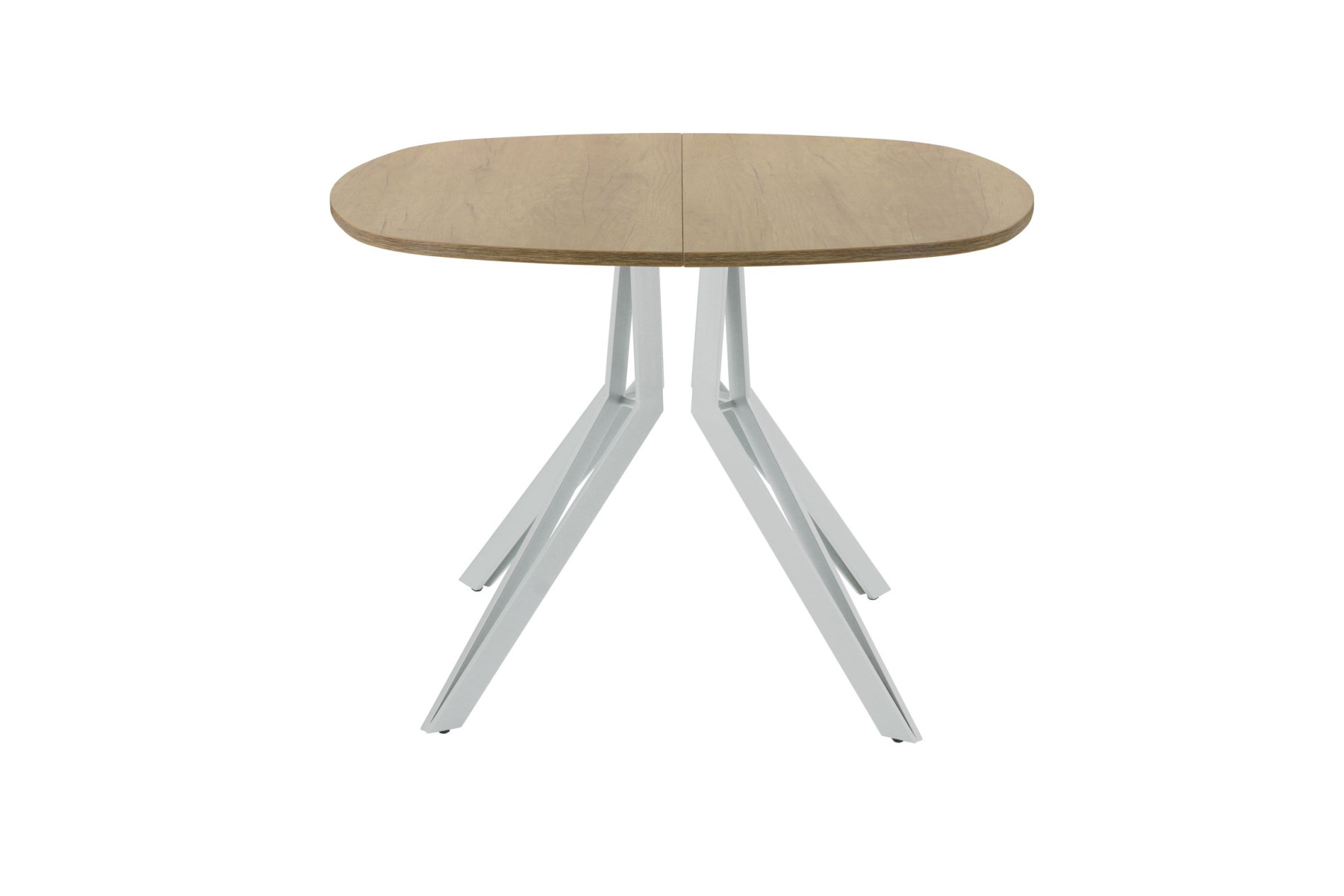 Обеденный стол AMC Elite (серии SLIM) / E21(900) D7 (серебро/Дуб Небраска Натуральный)