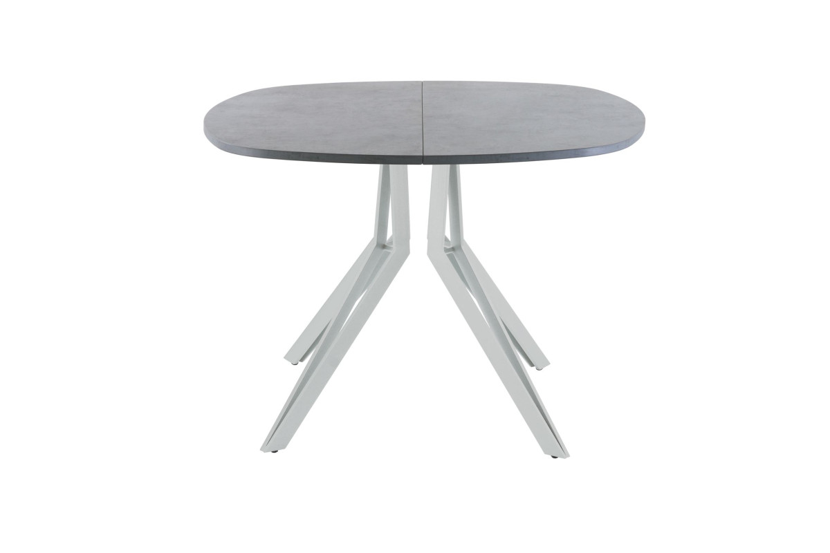 Обеденный стол AMC Elite (серии SLIM) / E21(800) D7 (серебро/Бетон Чикаго светло-серый)