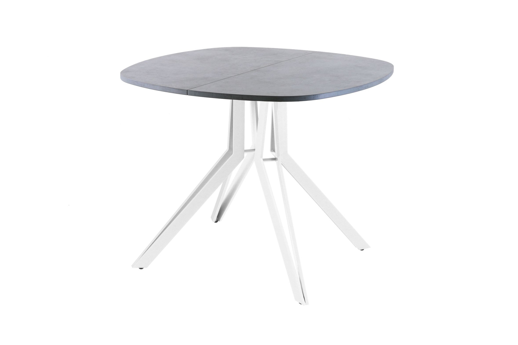 Обеденный стол AMC Elite (серии SLIM) / E21(800) D7 (белый/Бетон Чикаго светло-серый)