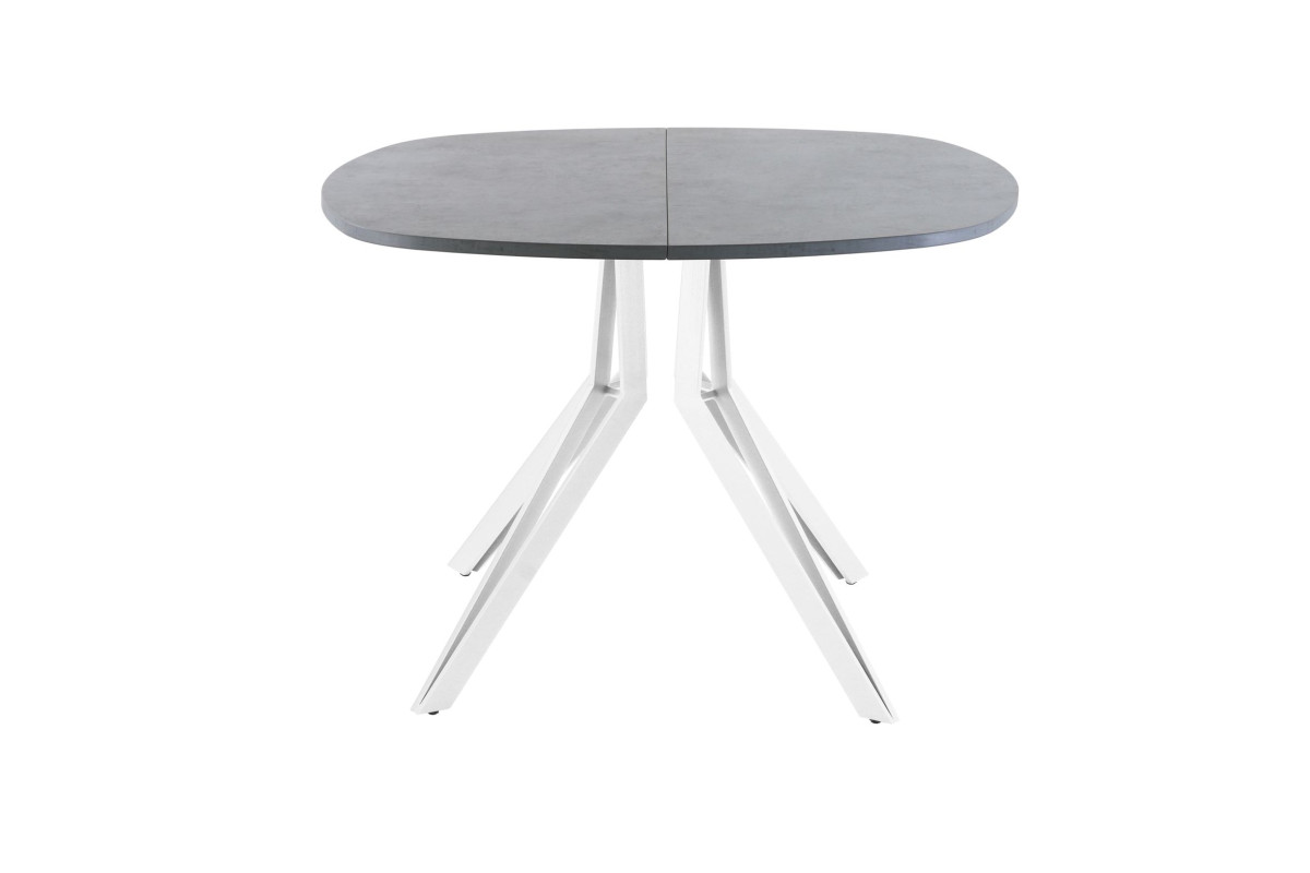 Обеденный стол AMC Elite (серии SLIM) / E21(800) D7 (белый/Бетон Чикаго светло-серый)