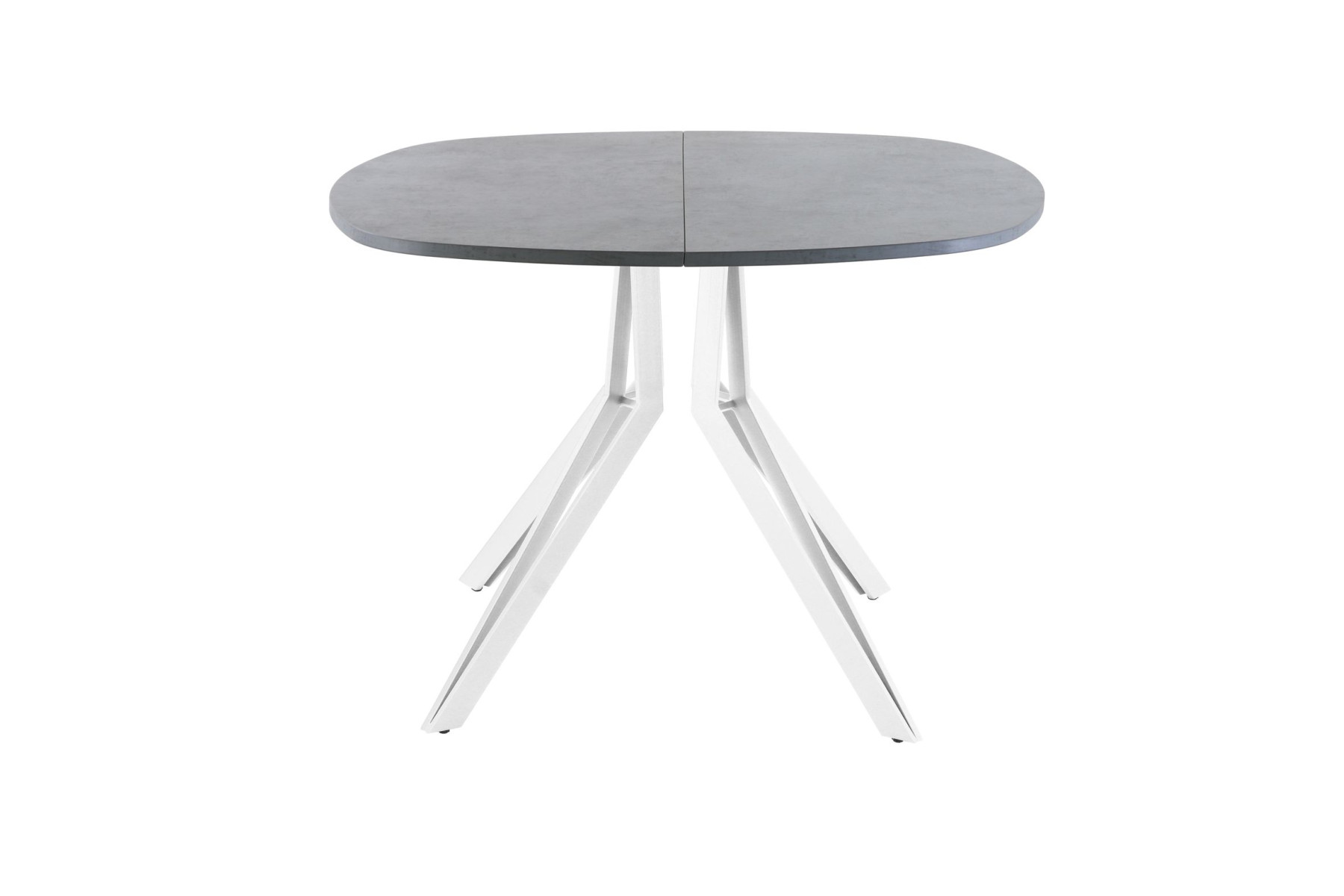 Обеденный стол AMC Elite (серии SLIM) / E21(800) D7 (белый/Бетон Чикаго светло-серый)