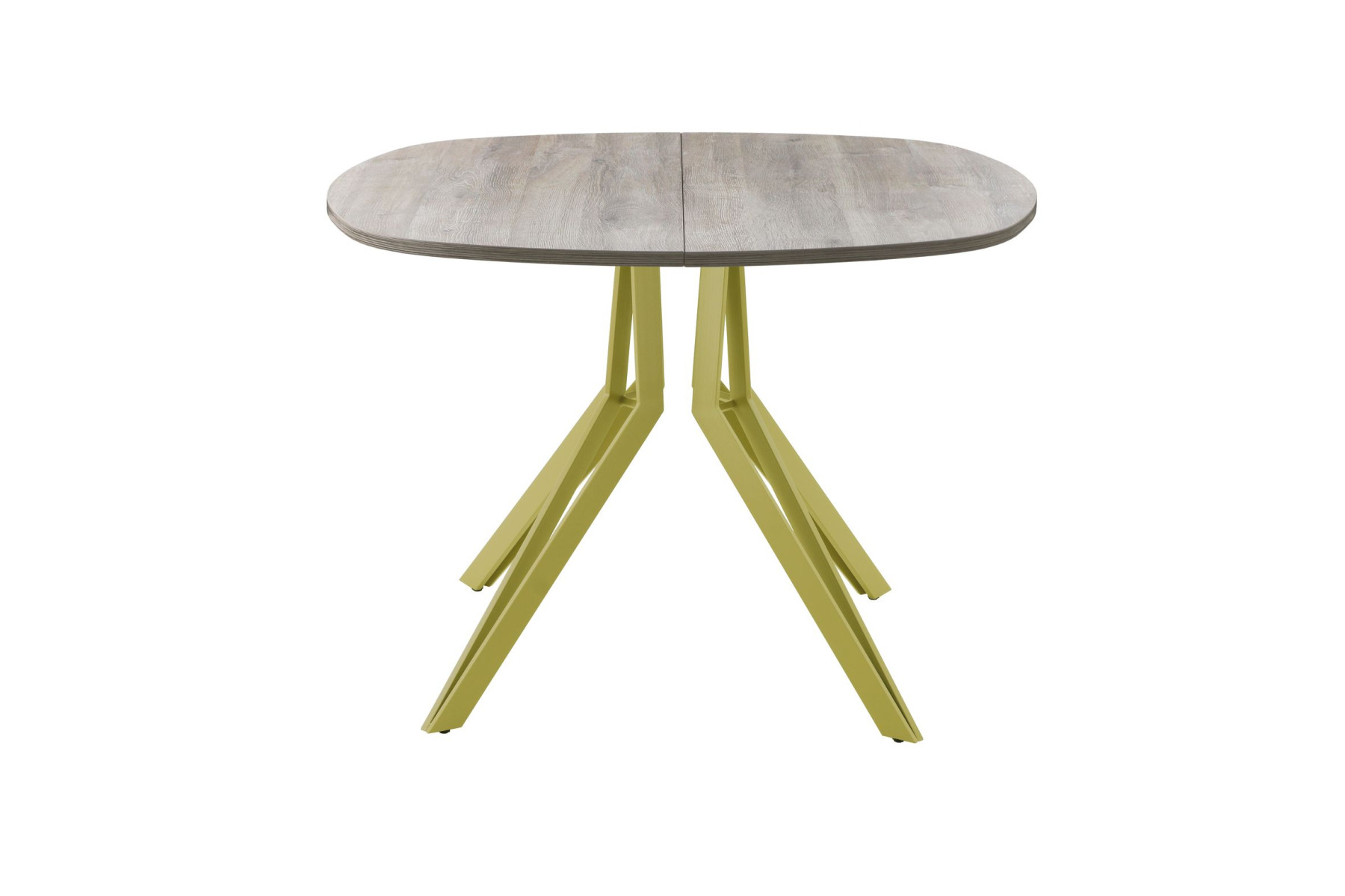 Обеденный стол AMC Elite (серии SLIM) / E21(900) D7 (золото/Дуб Уайт-Ривер песочно-бежевый)