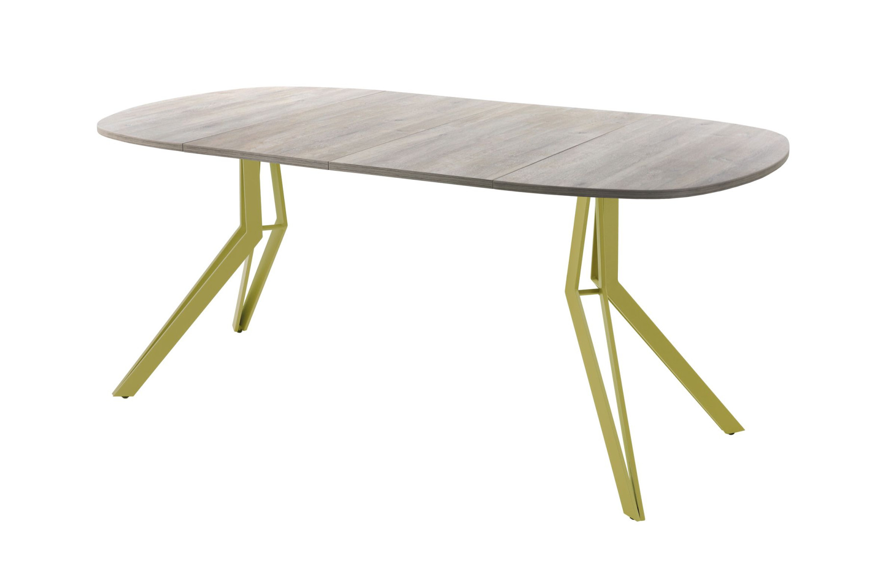 Обеденный стол AMC Elite (серии SLIM) / E21(900) D7 (золото/Дуб Уайт-Ривер песочно-бежевый)