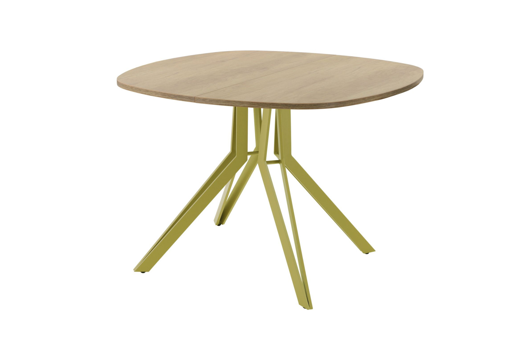 Обеденный стол AMC Elite (серии SLIM) / E21(900) D7 (золото/Дуб Небраска Натуральный)