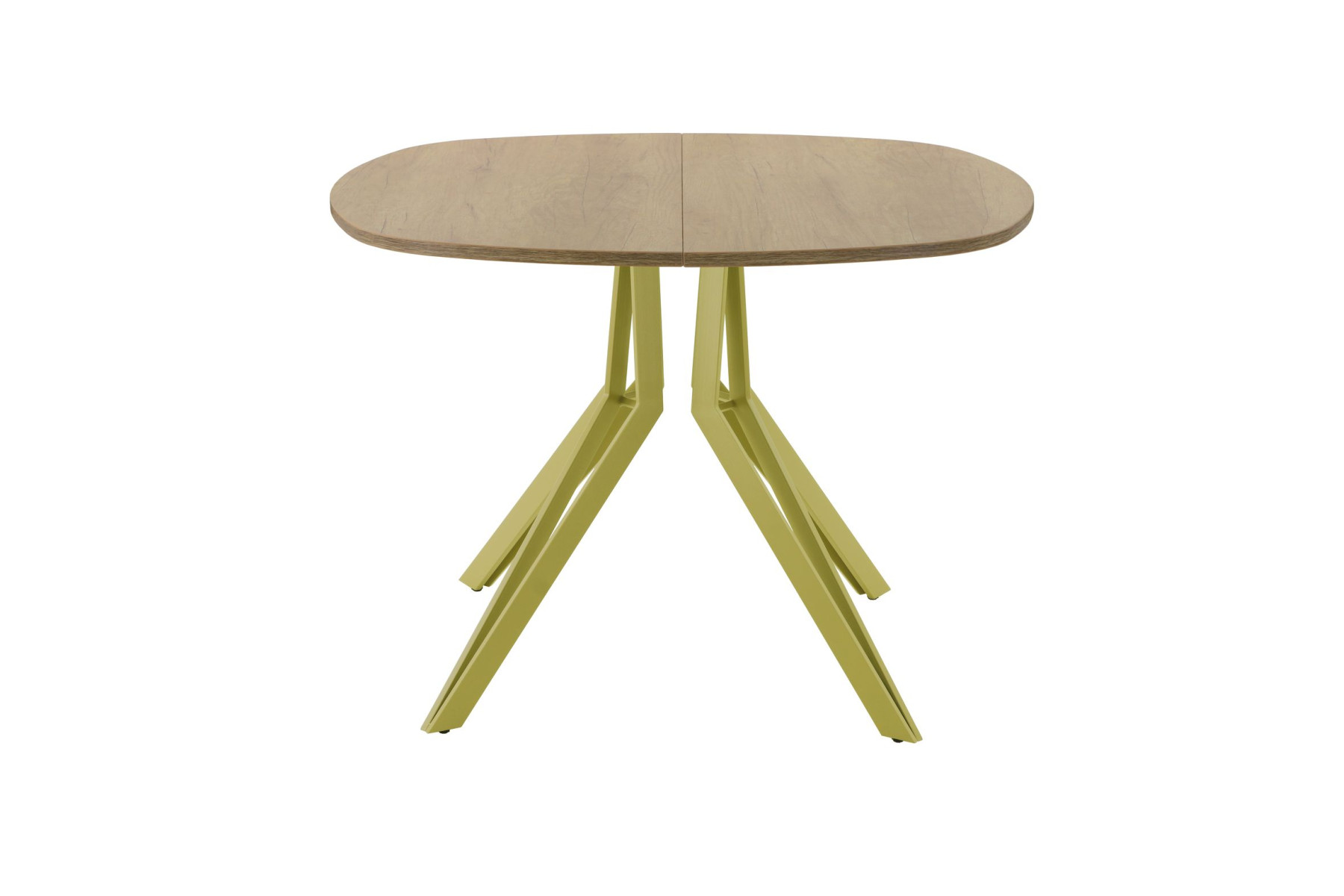 Обеденный стол AMC Elite (серии SLIM) / E21(900) D7 (золото/Дуб Небраска Натуральный)