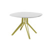 Обеденный стол AMC Elite (серии SLIM) / E21(900) D7 (золото/Мрамор Кристалл)