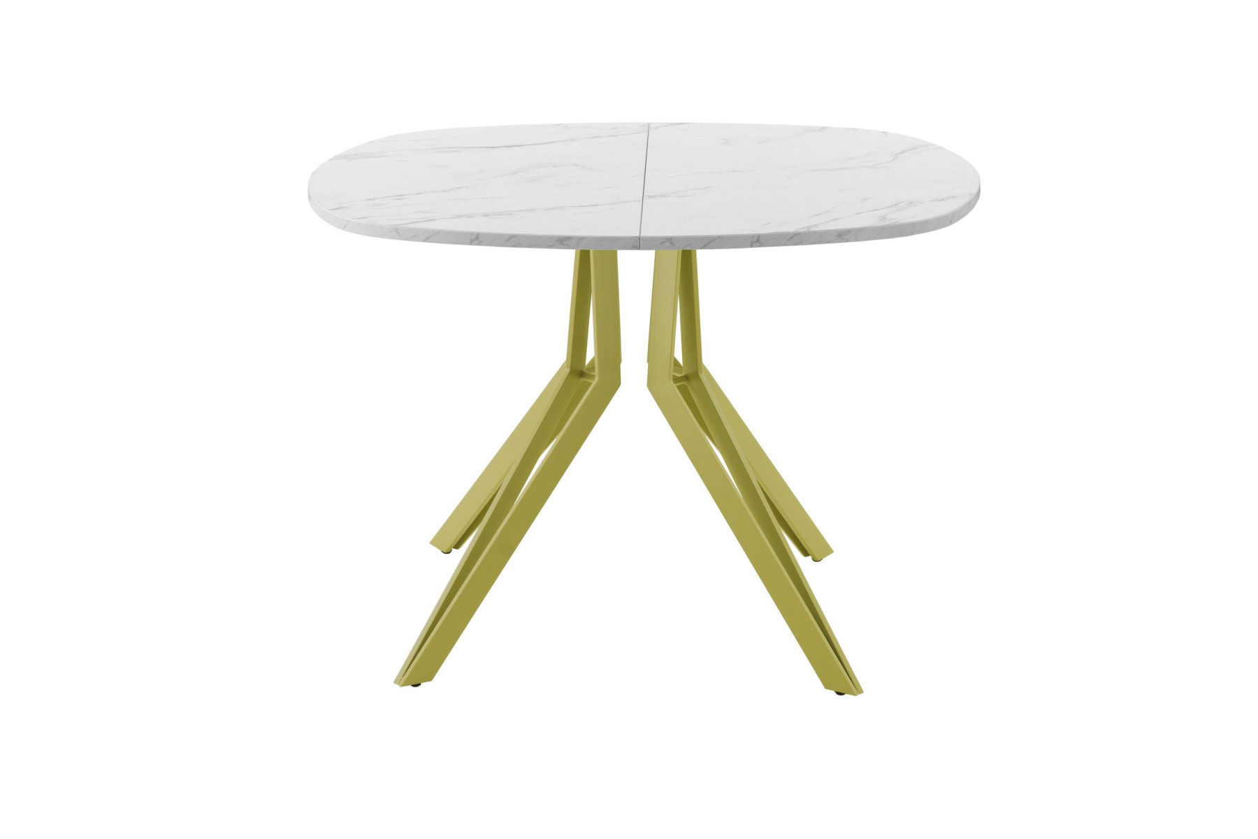 Обеденный стол AMC Elite (серии SLIM) / E21(900) D7 (золото/Мрамор Кристалл)