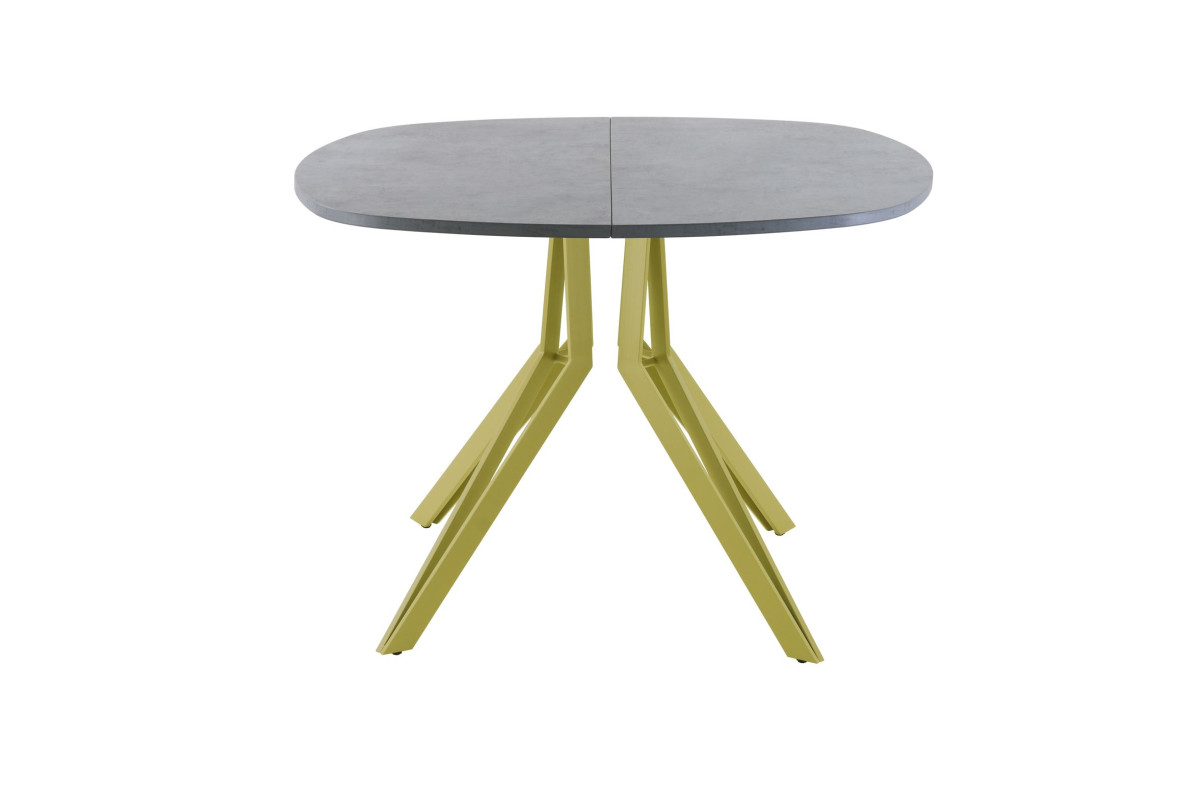 Обеденный стол AMC Elite (серии SLIM) / E21(900) D7 (золото/Бетон Чикаго светло-серый)
