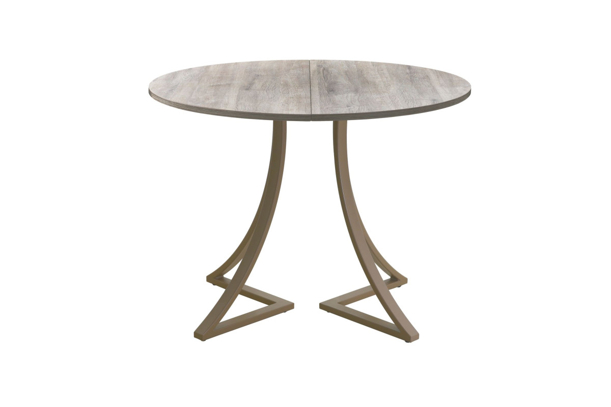 Обеденный стол AMC Elite (серии SLIM) / E24(800) D1 (капучино/Дуб Уайт-Ривер песочно-бежевый)