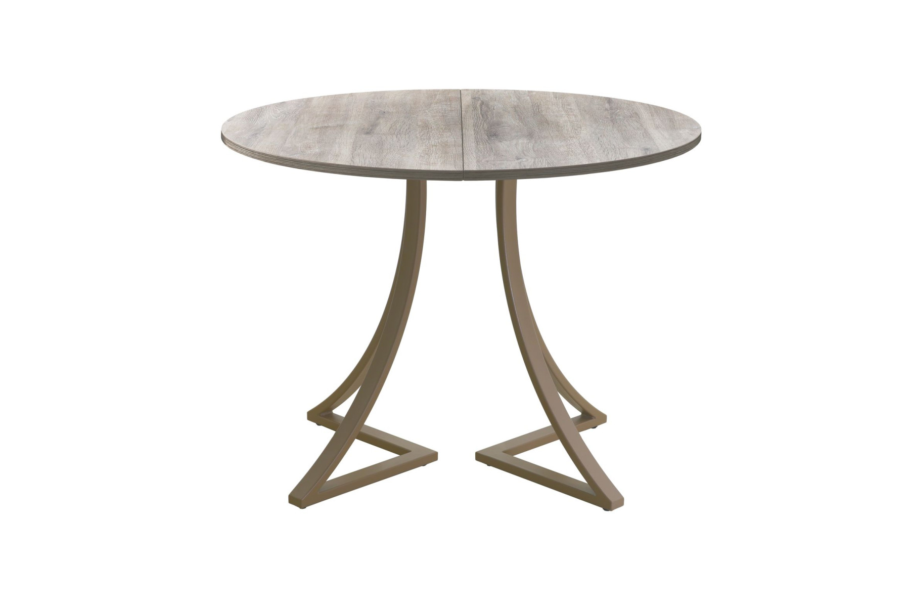 Обеденный стол AMC Elite (серии SLIM) / E24(800) D1 (капучино/Дуб Уайт-Ривер песочно-бежевый)