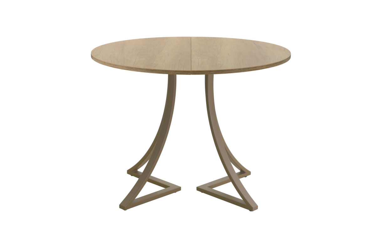 Обеденный стол AMC Elite (серии SLIM) / E24(800) D1 (капучино/Дуб Небраска Натуральный)