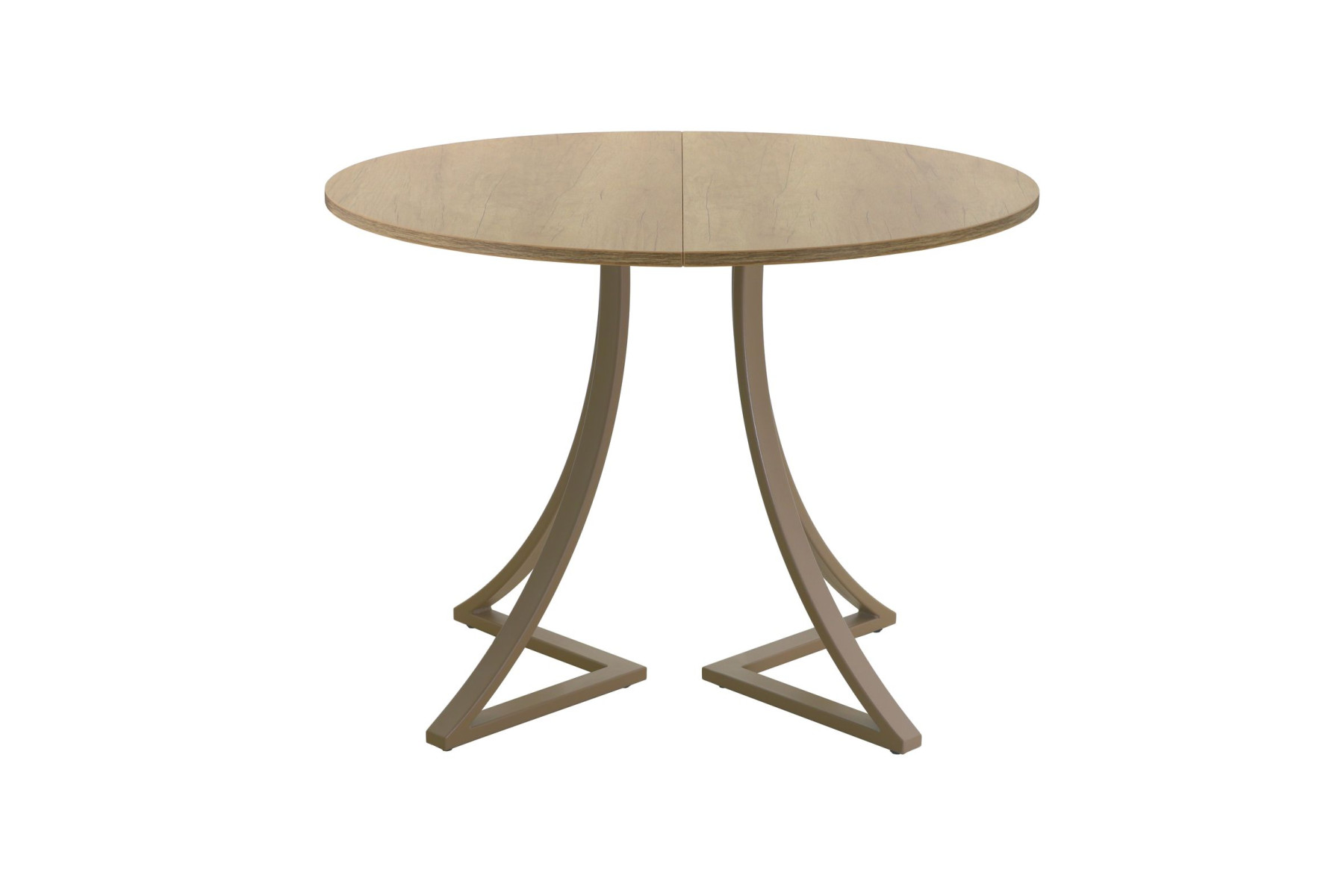 Обеденный стол AMC Elite (серии SLIM) / E24(800) D1 (капучино/Дуб Небраска Натуральный)