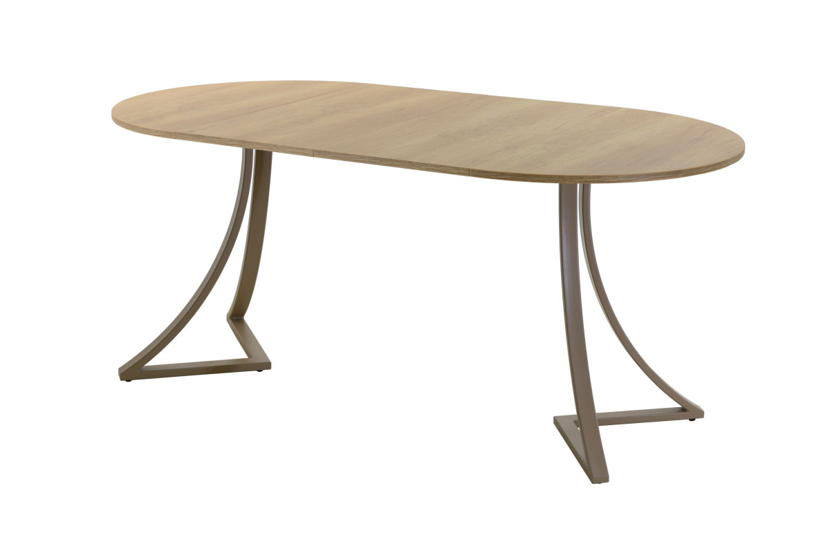 Обеденный стол AMC Elite (серии SLIM) / E24(800) D1 (капучино/Дуб Небраска Натуральный)