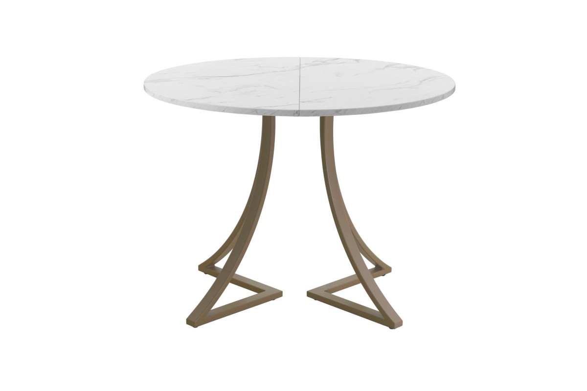 Обеденный стол AMC Elite (серии SLIM) / E24(800) D1 (капучино/Мрамор Кристалл)