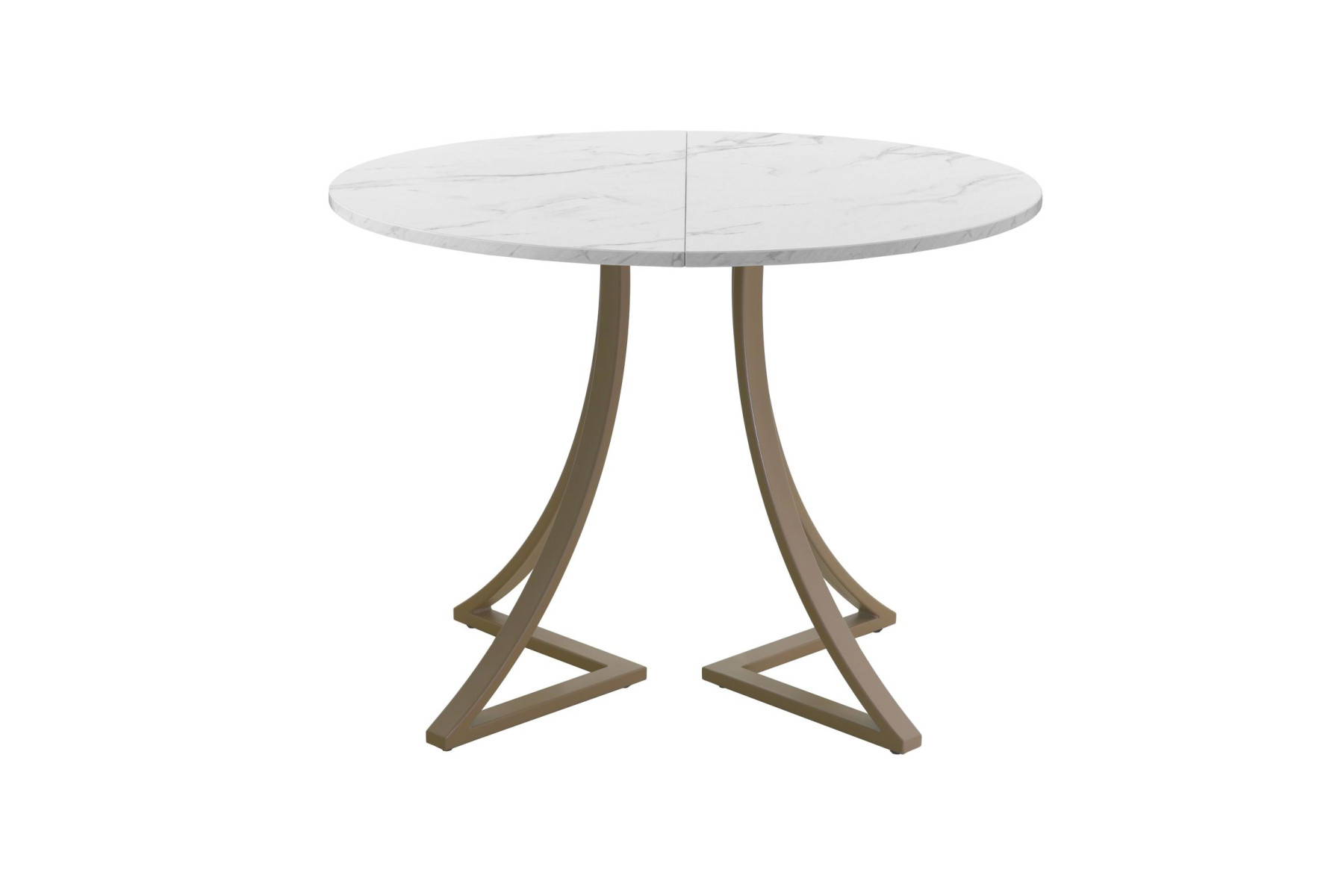 Обеденный стол AMC Elite (серии SLIM) / E24(800) D1 (капучино/Мрамор Кристалл)