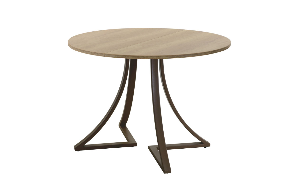 Обеденный стол AMC Elite (серии SLIM) / E24(900) D1 (коричневый/Дуб Небраска Натуральный)