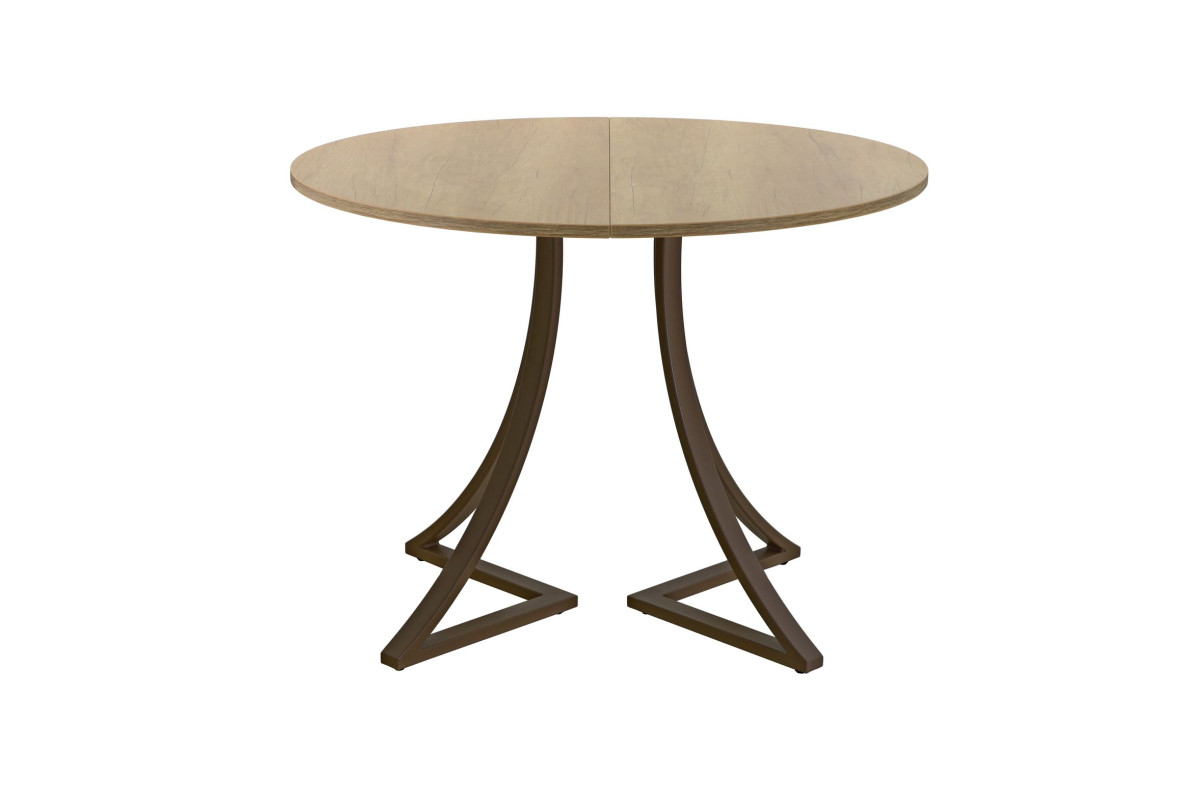 Обеденный стол AMC Elite (серии SLIM) / E24(900) D1 (коричневый/Дуб Небраска Натуральный)