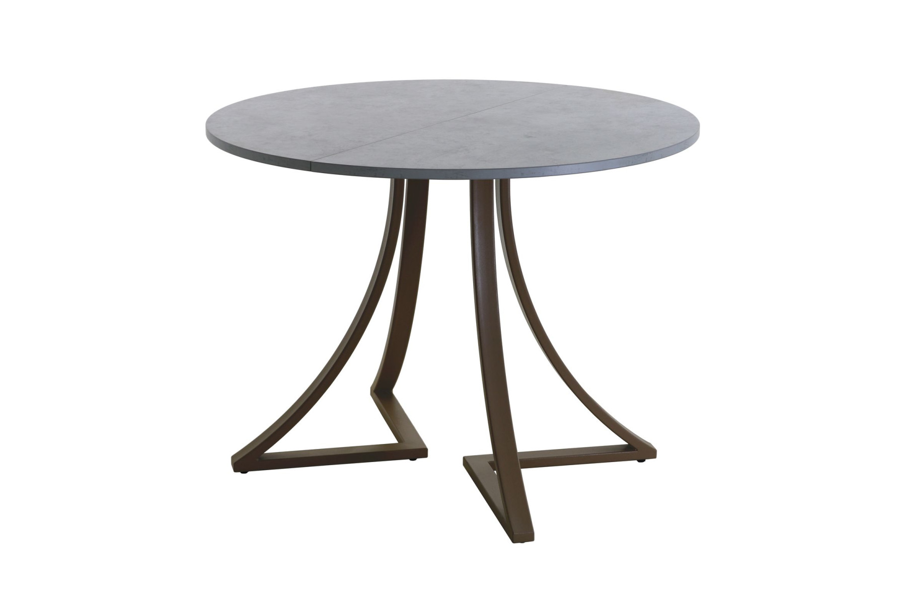 Обеденный стол AMC Elite (серии SLIM) / E24(800) D1 (коричневый/Бетон Чикаго светло-серый)