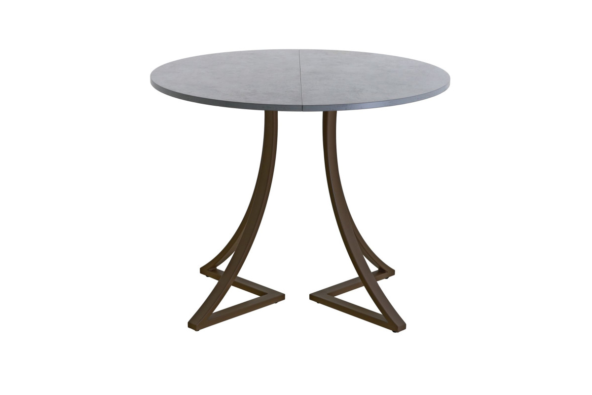 Обеденный стол AMC Elite (серии SLIM) / E24(800) D1 (коричневый/Бетон Чикаго светло-серый)