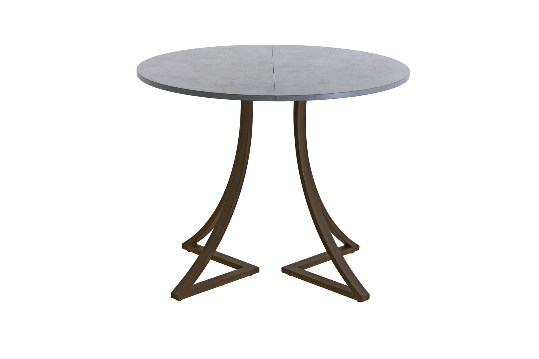 Обеденный стол AMC Elite (серии SLIM) / E24(800) D1 (коричневый/Бетон Чикаго светло-серый)