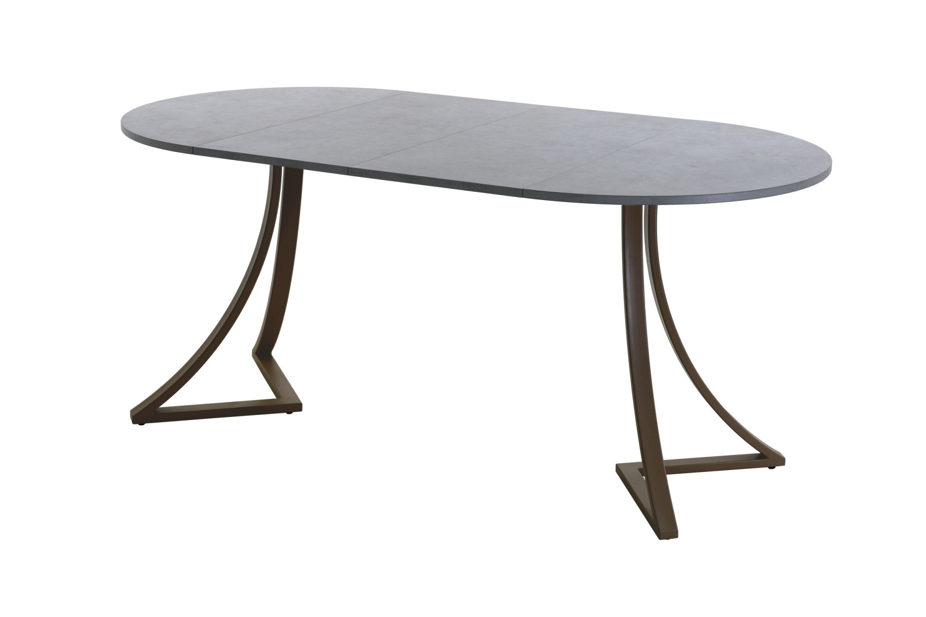 Обеденный стол AMC Elite (серии SLIM) / E24(800) D1 (коричневый/Бетон Чикаго светло-серый)