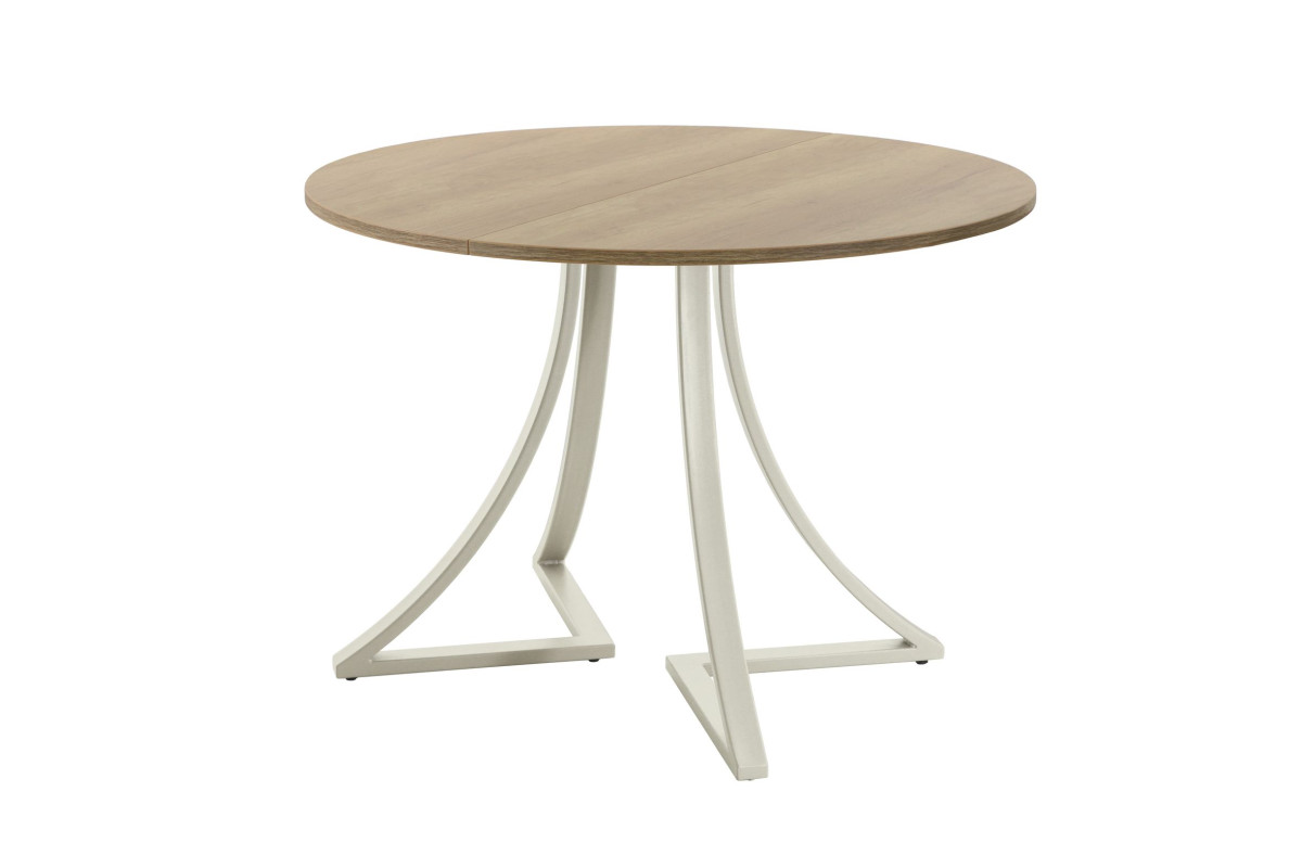 Обеденный стол AMC Elite (серии SLIM) / E24(800) D1 (бежевый/Дуб Небраска Натуральный)