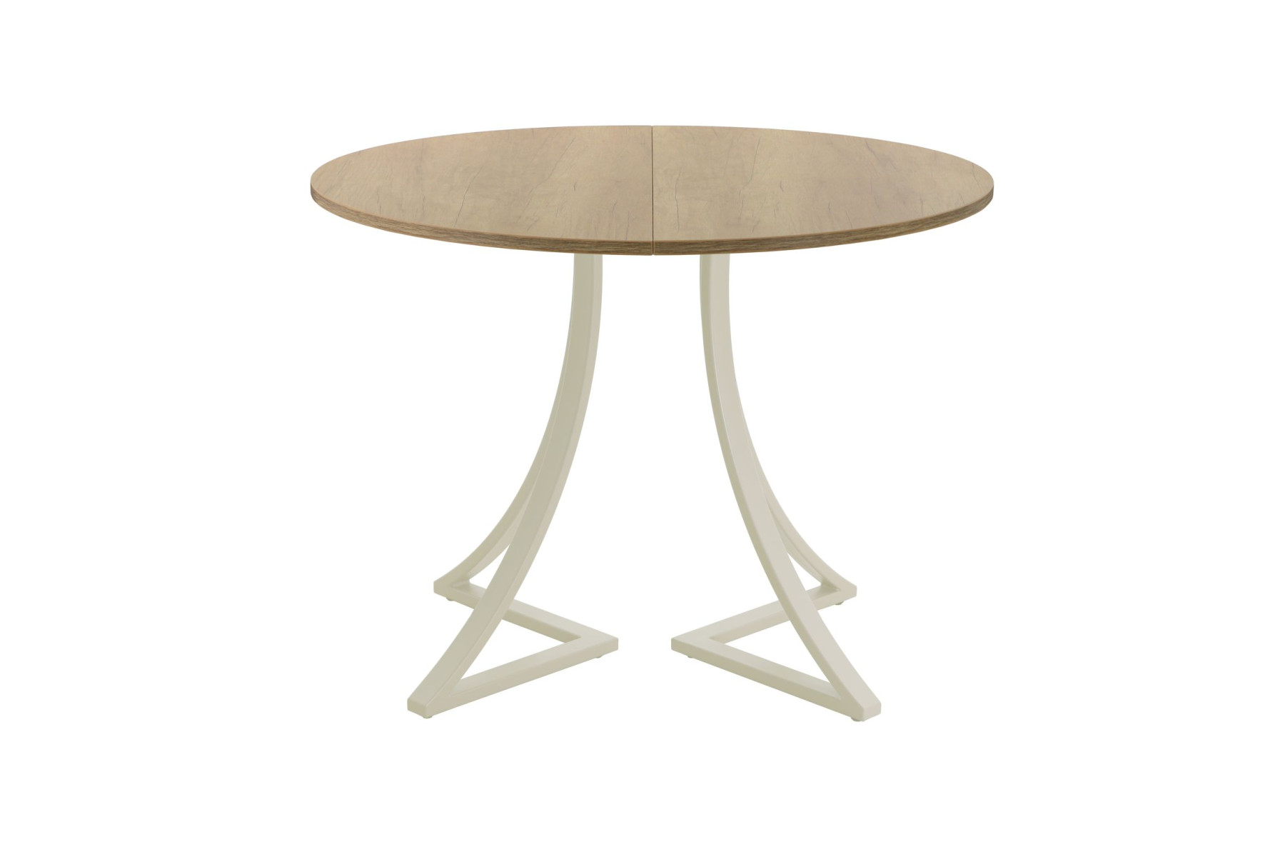 Обеденный стол AMC Elite (серии SLIM) / E24(800) D1 (бежевый/Дуб Небраска Натуральный)