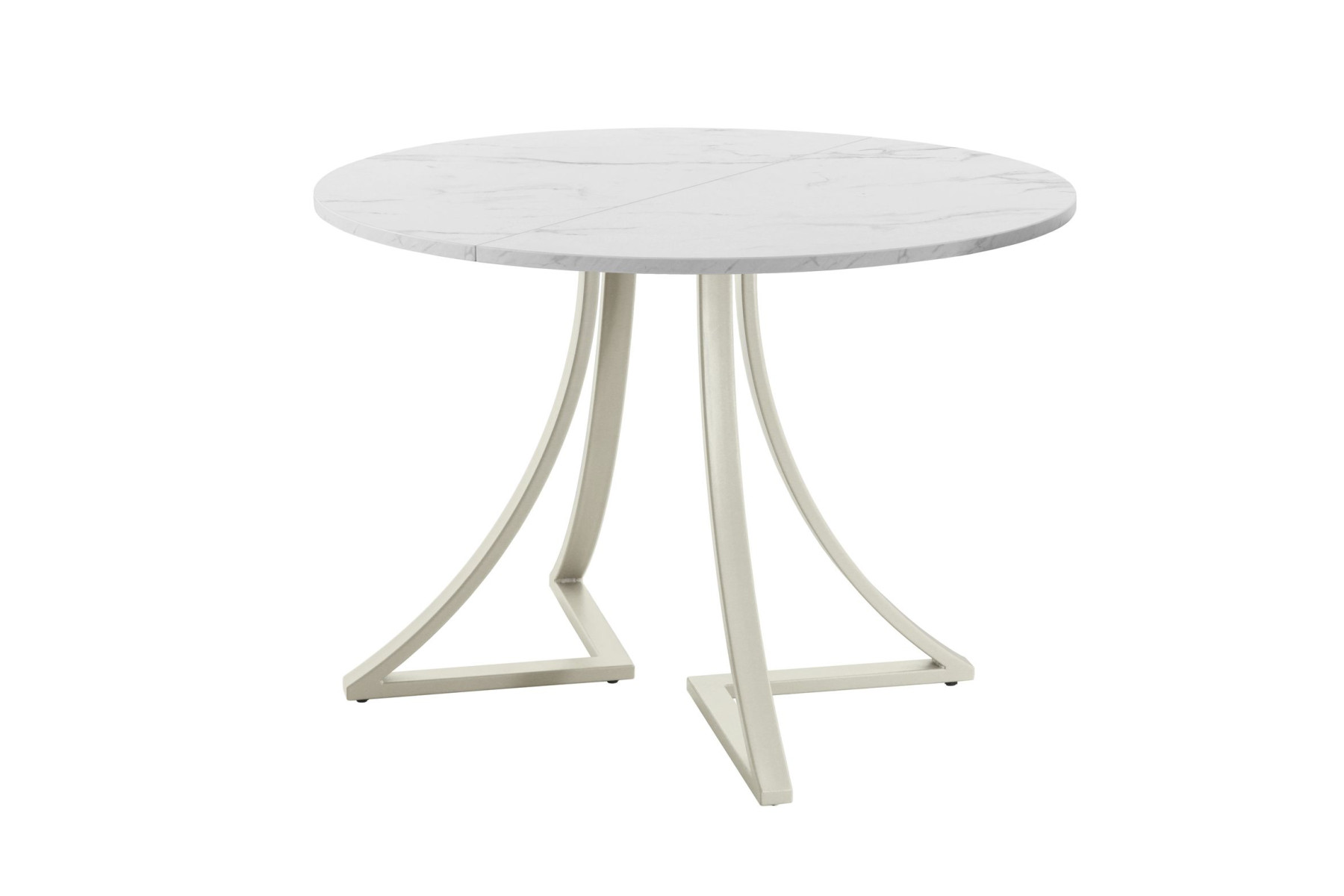 Обеденный стол AMC Elite (серии SLIM) / E24(800) D1 (бежевый/Мрамор Кристалл)