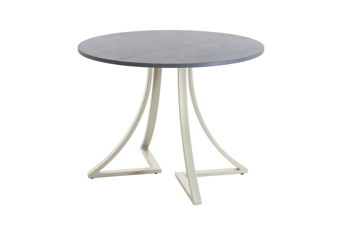 Обеденный стол AMC Elite (серии SLIM) / E24(800) D1 (бежевый/Бетон Чикаго светло-серый)