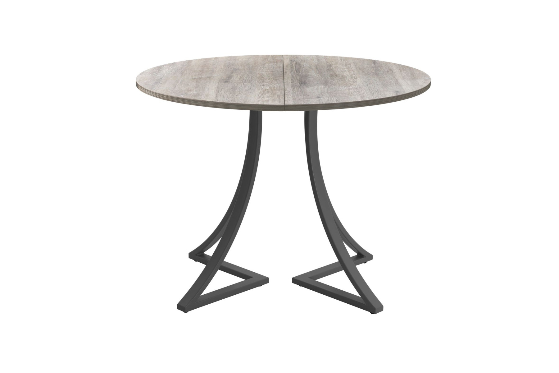 Обеденный стол AMC Elite (серии SLIM) / E24(900) D1 (графит/Дуб Уайт-Ривер песочно-бежевый)