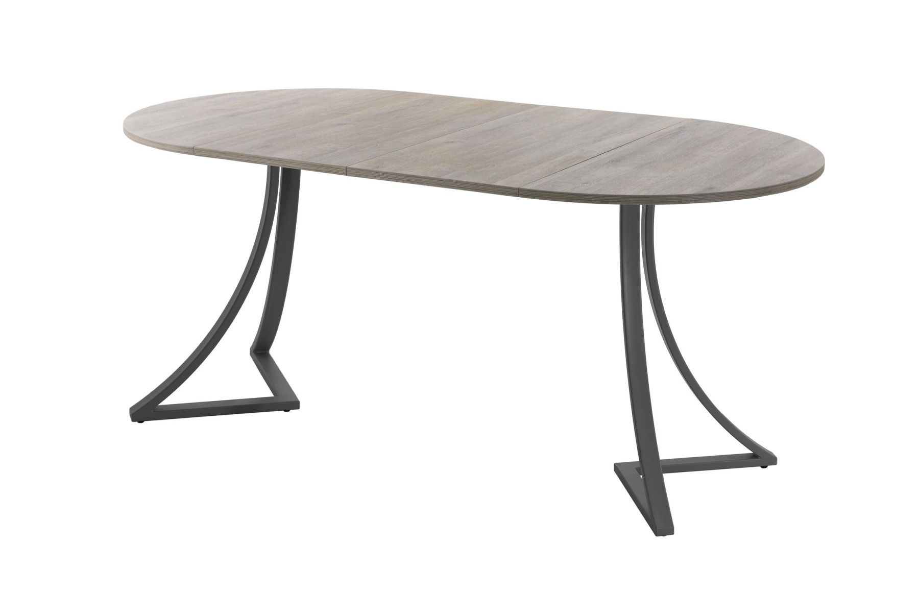 Обеденный стол AMC Elite (серии SLIM) / E24(900) D1 (графит/Дуб Уайт-Ривер песочно-бежевый)