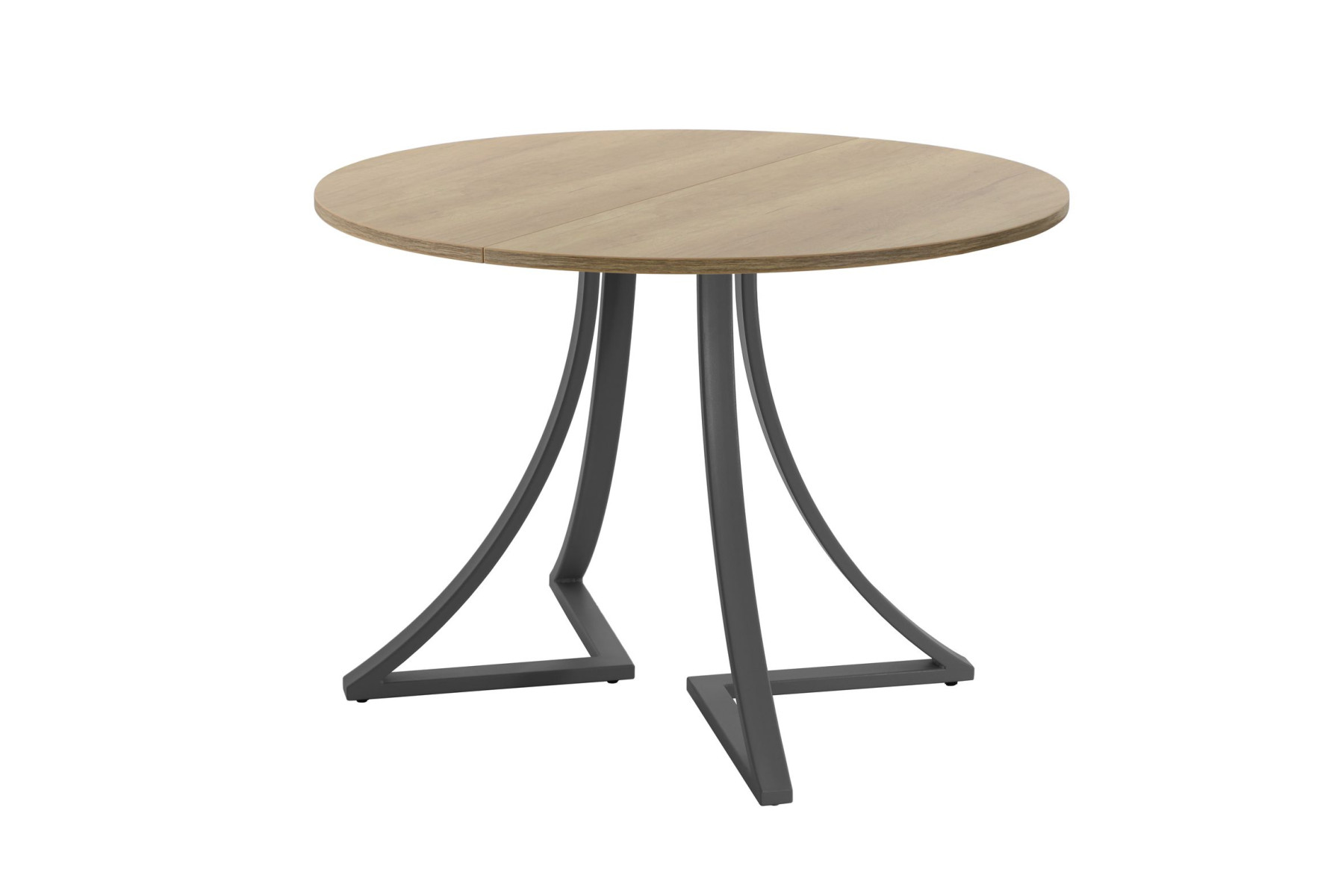 Обеденный стол AMC Elite (серии SLIM) / E24(800) D1 (графит/Дуб Небраска Натуральный)