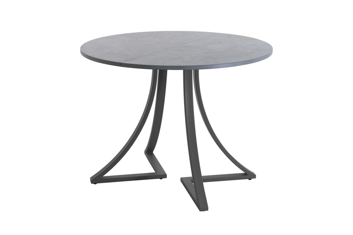 Обеденный стол AMC Elite (серии SLIM) / E24(800) D1 (графит/Бетон Чикаго светло-серый)