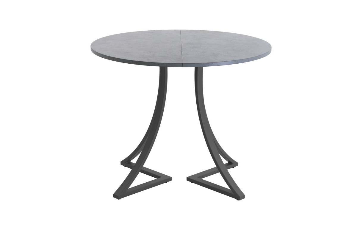 Обеденный стол AMC Elite (серии SLIM) / E24(800) D1 (графит/Бетон Чикаго светло-серый)