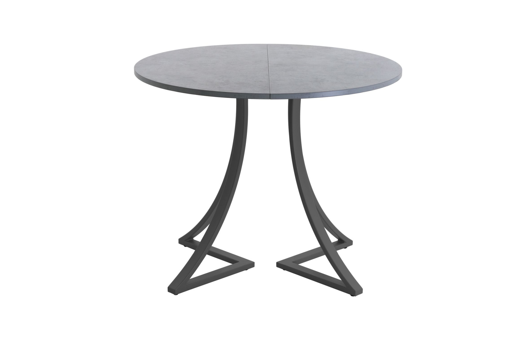 Обеденный стол AMC Elite (серии SLIM) / E24(800) D1 (графит/Бетон Чикаго светло-серый)