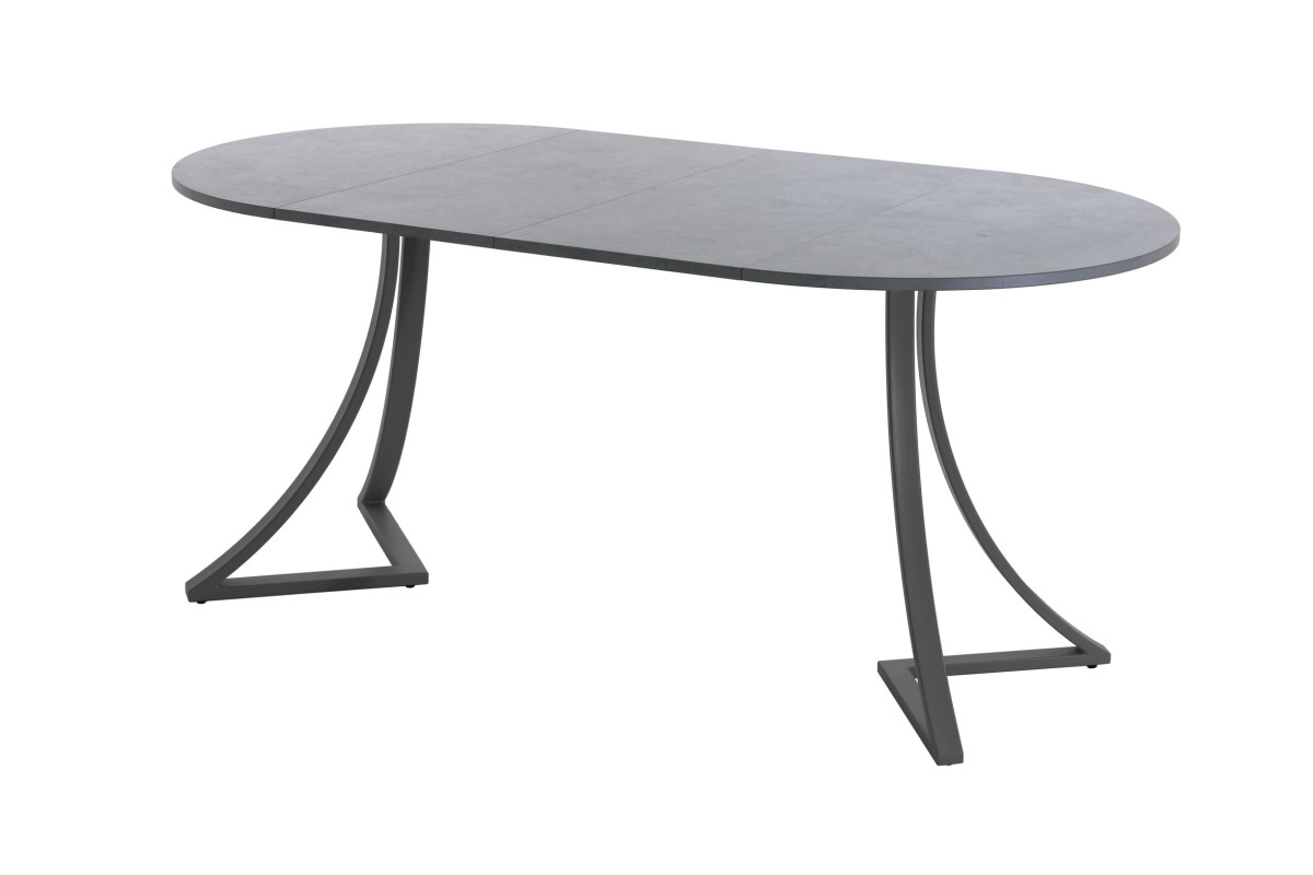 Обеденный стол AMC Elite (серии SLIM) / E24(800) D1 (графит/Бетон Чикаго светло-серый)