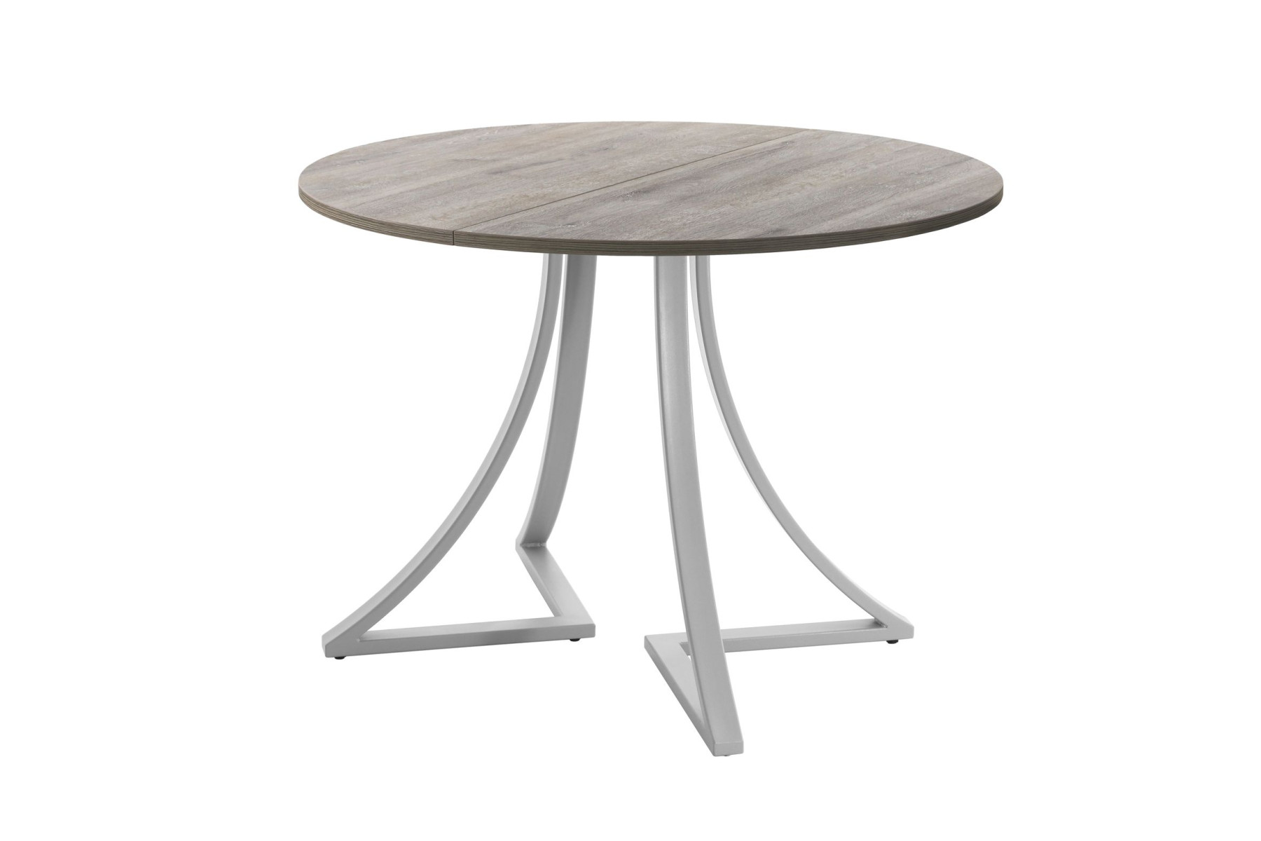 Обеденный стол AMC Elite (серии SLIM) / E24(900) D1 (серебро/Дуб Уайт-Ривер песочно-бежевый)