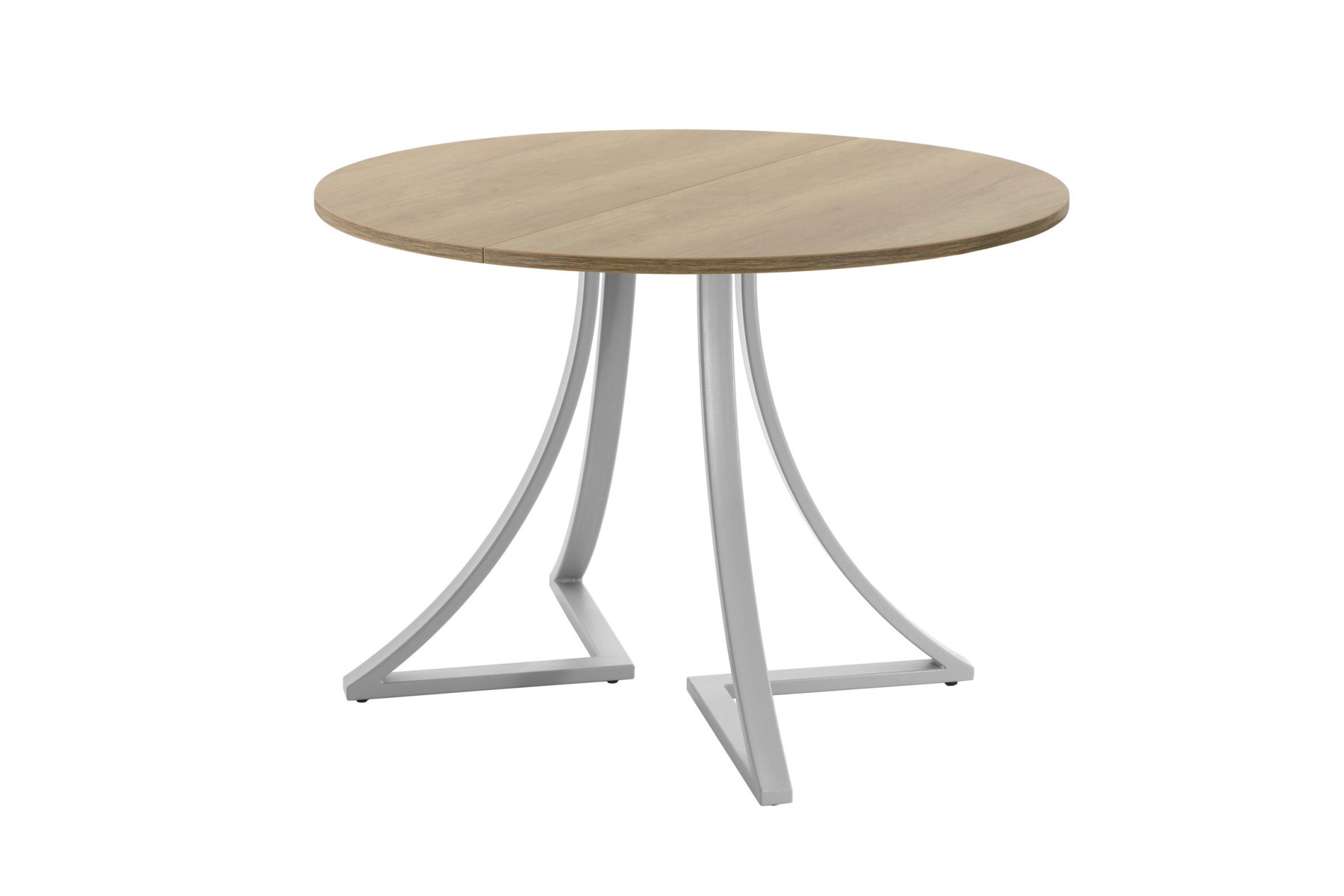 Обеденный стол AMC Elite (серии SLIM) / E24(900) D1 (серебро/Дуб Небраска Натуральный)