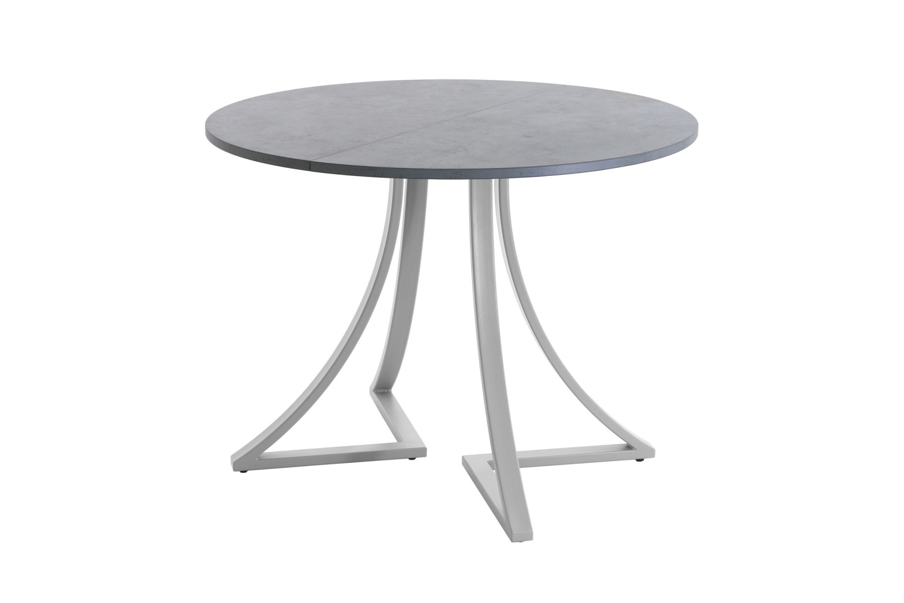 Обеденный стол AMC Elite (серии SLIM) / E24(800) D1 (серебро/Бетон Чикаго светло-серый)