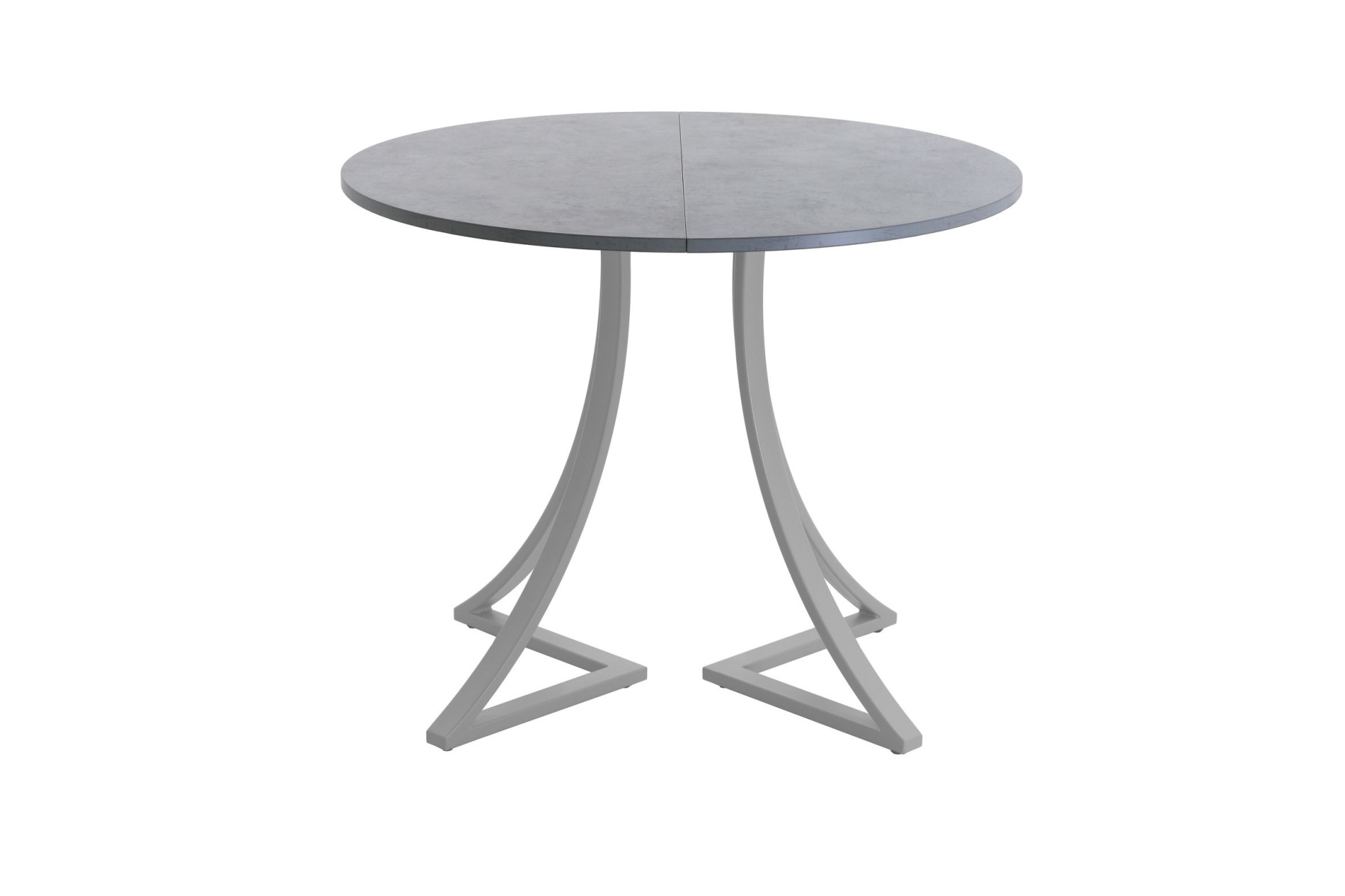 Обеденный стол AMC Elite (серии SLIM) / E24(800) D1 (серебро/Бетон Чикаго светло-серый)