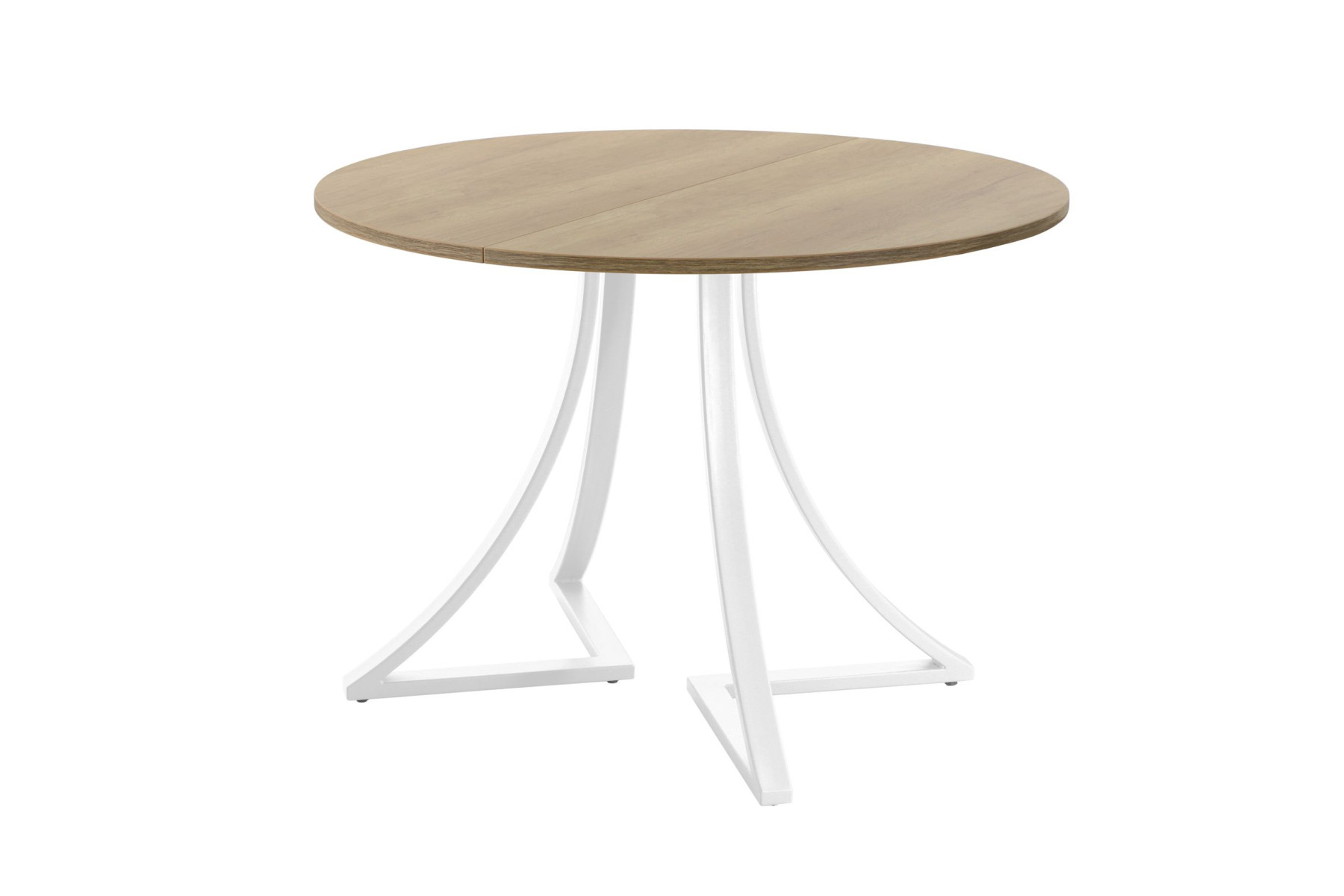 Обеденный стол AMC Elite (серии SLIM) / E24(900) D1 (белый/Дуб Небраска Натуральный)