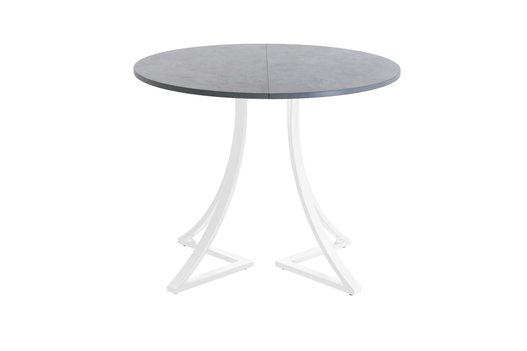 Обеденный стол AMC Elite (серии SLIM) / E24(900) D1 (белый/Бетон Чикаго светло-серый)