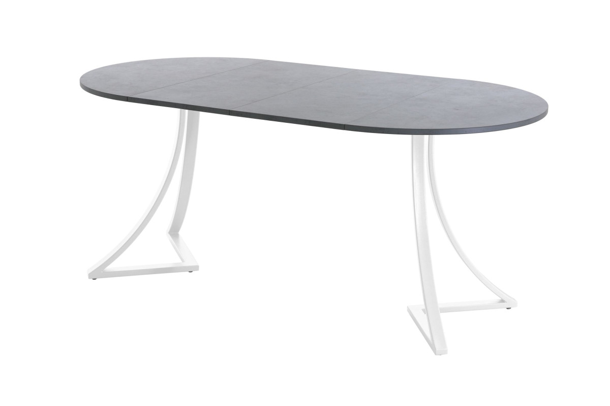 Обеденный стол AMC Elite (серии SLIM) / E24(900) D1 (белый/Бетон Чикаго светло-серый)