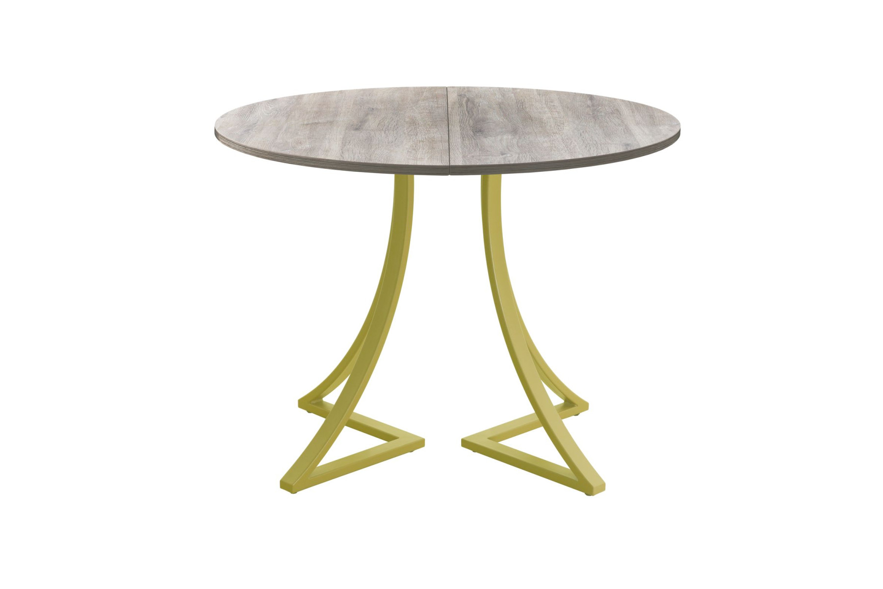 Обеденный стол AMC Elite (серии SLIM) / E24(900) D1 (золото/Дуб Уайт-Ривер песочно-бежевый)