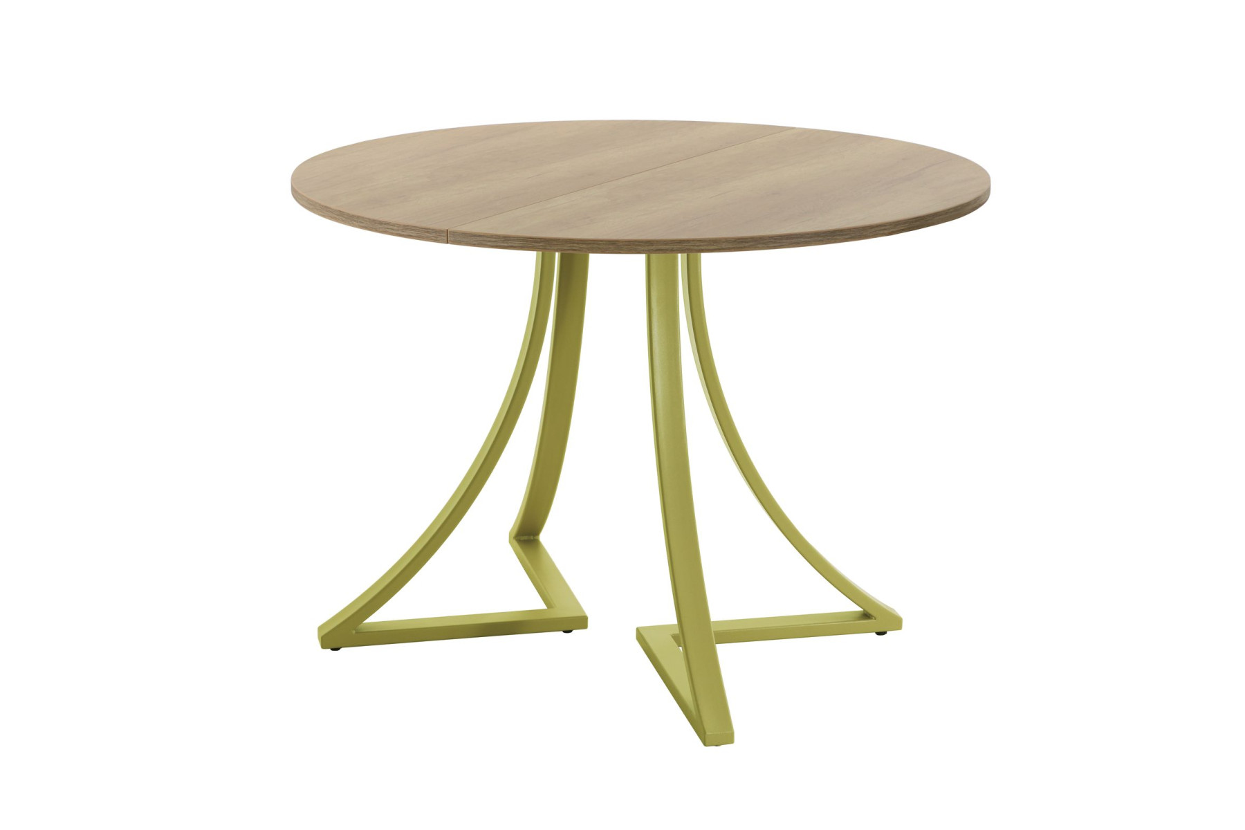 Обеденный стол AMC Elite (серии SLIM) / E24(800) D1 (золото/Дуб Небраска Натуральный)