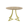Обеденный стол AMC Elite (серии SLIM) / E24(900) D1 (золото/Дуб Небраска Натуральный)
