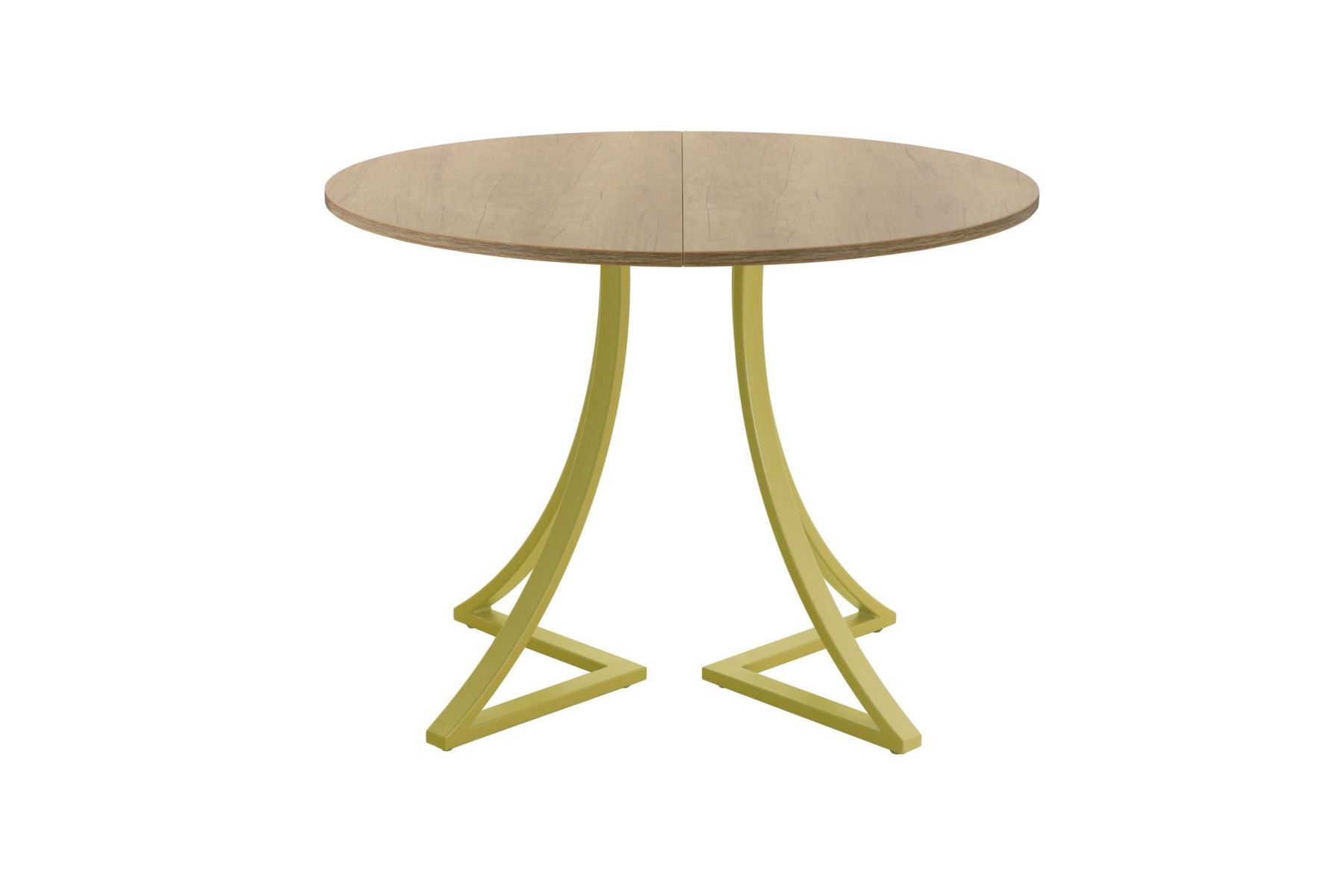 Обеденный стол AMC Elite (серии SLIM) / E24(800) D1 (золото/Дуб Небраска Натуральный)