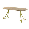 Обеденный стол AMC Elite (серии SLIM) / E24(900) D1 (золото/Дуб Небраска Натуральный)