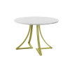 Обеденный стол AMC Elite (серии SLIM) / E24(900) D1 (золото/Мрамор Кристалл)