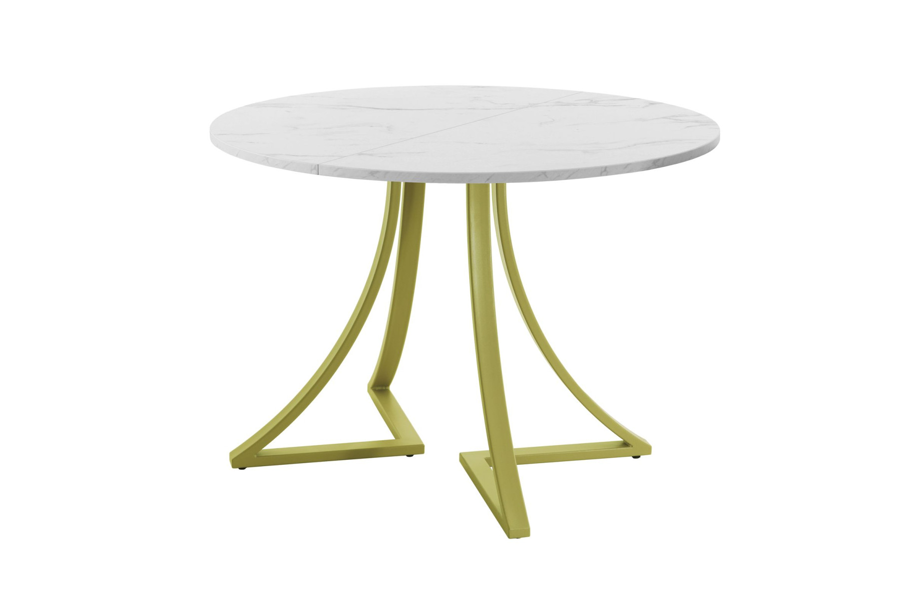 Обеденный стол AMC Elite (серии SLIM) / E24(800) D1 (золото/Мрамор Кристалл)